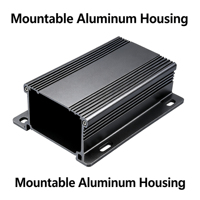 Boîtier en aluminium extrudé pour dissipation thermique, boîtier de projet en aluminium pour alimentation électrique, contrôle industriel, module de circuit imprimé