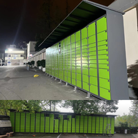 Casier à colis intelligent extérieur résistant aux intempéries pour la livraison du dernier kilomètre, service en libre-service 24h/24 et 7j/7, armoire de livraison automatisée avec écran tactile