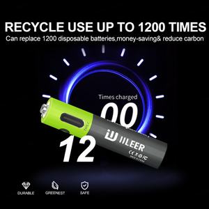 IILEER - Baterías Recargables de Iones de Litio de 3.7V, 10440 666mWh 180mAh, 1200 Ciclos, con Cable Tipo C, Venta al por Mayor - Product Image 4