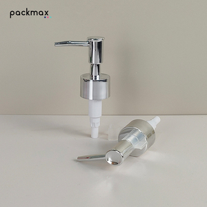 28-tooth electroplated long nozzle snap-on press pump head — for hand soap, shower gel & shampoo, hotel use - Product Image 4