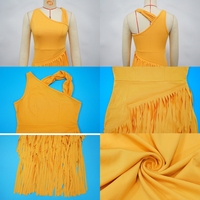 Robe longue maxi sans manches à découpes et franges, style boutique, pour femme, collection été 2026