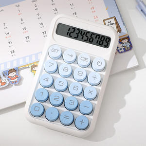 Calculatrice mécanique silencieuse portable à 10 chiffres, mini calculatrice à piles en plastique, articles divers pour les étudiants, examens et comptabilité - Product Image 5