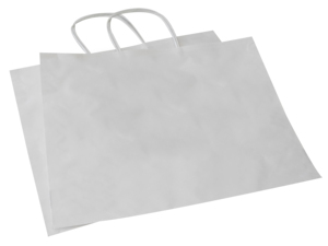 ผลิตในอิตาลี ยี่ห้อ Carte Dozio ถุงกระดาษคราฟท์สีขาว หูหิ้วแบบบิด ขนาด 36+10x27+1 ซม. แพ็ค 25 ใบ ถุงกระดาษแบบแบน - Product Image 3