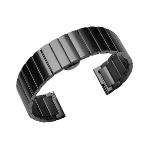 Trendybay Bracelet de montre de remplacement en acier inoxydable Bracelet Boucle papillon Conception en bambou pour <span class=keywords><strong>Huawei</strong></span> <span class=keywords><strong>GT2</strong></span> 46MM <span class=keywords><strong>Smartwatch</strong></span> Bands - Product Image 4