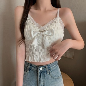 Sexy atmungsaktives Coquette-Crop-Top für Damen, Schmetterlings-Bustier, Neckholder-Top mit Schleife, rückenfreiem BH und Falten vorne - Product Image 6