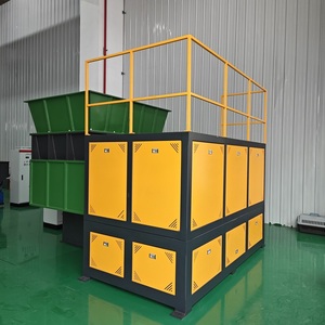 High Capacity Good Quality Waste Plastic Pipe Shredder Machine Automatic with Gearbox and Pump for <strong>Rubber</strong> <strong>Shredding</strong> PE Lumps - Product Image 2