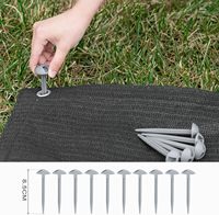 Tapis de tente noir 600X300 cm tapis d'auvent tapis de Camping en plein air perméable à l'eau parfait pour camping-car caravanes tente tapis de sol