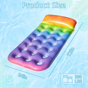 Flotteurs de piscine pour adultes, transats flottants robustes, radeaux de piscine pour l'été, la plage, le lac, les fêtes amusantes - Product Image 4