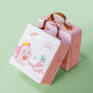 Boîte d'emballage alimentaire carrée en fer blanc, écologique, personnalisable, recyclable, pour snacks, vente en gros, en stock fabricant - Product Image 3