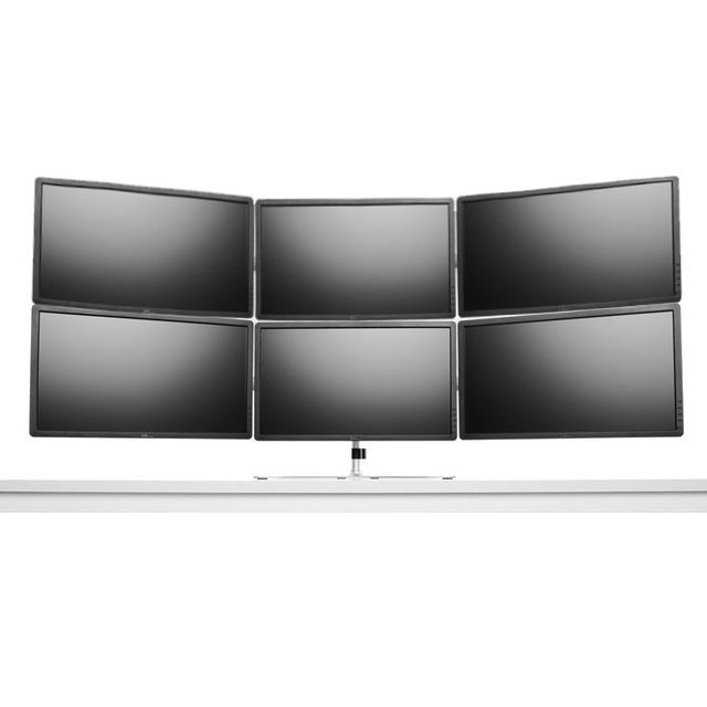 BEWISER Chinese Supplier Vesa Monitor Stand 6 Monitor Stand Fits 15 to 24 Inch Screen