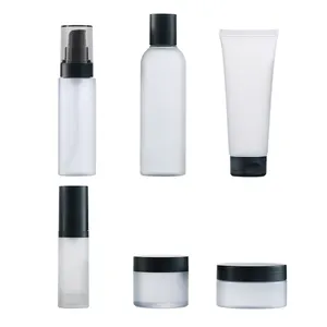 200Ml Helder Mat Set 100Ml Zachte Buis 50G 100G Zalfpotje 30Ml Fles Vacuüm Cosmetische huisdier Toner Plastic Fles