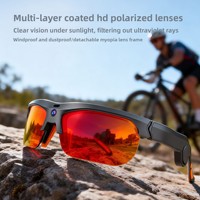 Lunettes intelligentes de ski et de cyclisme tout-terrain transfrontalières avec caméra, traduction photo, protection contre le vent et assistant vocal IA