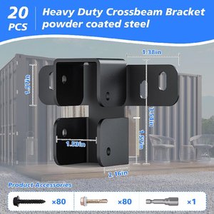 JH-Mech 20 supports de <span class=keywords><strong>charpente</strong></span> en acier au carbone à quatre trous de <span class=keywords><strong>fixation</strong></span> par boulons pour conteneurs maritimes - Product Image 1
