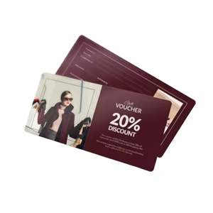 Certificados de regalo impresos personalizados al por mayor | Tarjetas de cupones en efectivo en cartón y papel estucado - Product Image 3