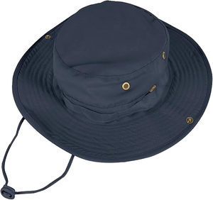 Sombrero de Pescador Plegable Unisex con Protección UV UPF 50+, 100% Poliéster, Tela Oxford, Decoración con Cadenas, para Actividades al Aire Libre en Verano - Product Image 1