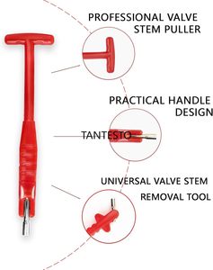 Herramienta de extracción de vástago de válvula de neumático de <span class=keywords><strong>coche</strong></span>, extractor de vástago de válvula de neumático sin <span class=keywords><strong>arañazos</strong></span> y kit de instalación - Product Image 5