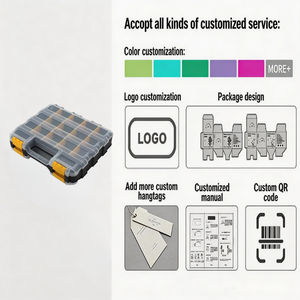 Caja Organizadora de Herramientas de Doble Cara con Tapa Transparente y Divisores Ajustables para Piezas Pequeñas de Ferretería y Componentes Electrónicos - Product Image 5