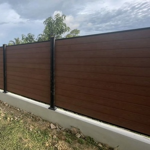 Co-đùn gỗ hạt hàng rào thanh WPC gỗ composite ranh giới hàng rào bảng cho bên ngoài sân bên ngoài - Product Image 1