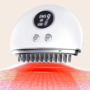 Trends 9 Levels Microcurrent Massage Brush Hand Held Facial Toning Face Lift Vibrating Scalp <strong>Massager</strong> for Body <strong>Head</strong> Massage - Product Image 5