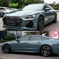 ASDFilm Premium TPU Eucalyptus Green Paint Protection Wrap Gloss Finish Color Change Hydrophobic Self-Healing Body Film 1.52*15M