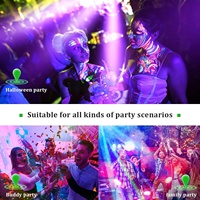 Lumière de scène LED UV RGBW 4-en-1 pour piste de danse, effet laser stroboscopique, lumières DJ DMX512/activation sonore, télécommande, IP33, en fer, pour discothèque