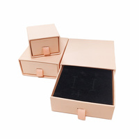 Boîte à bijoux de luxe en carton écologique avec logo personnalisé, emballage tiroir pour colliers, bagues, boucles d'oreilles, cadeaux, plateaux et présentoirs