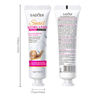 Crème hydratante et nourrissante pour les mains et les pieds au collagène d'escargot, nourrit les mains très sèches, protège la peau avec du beurre de karité