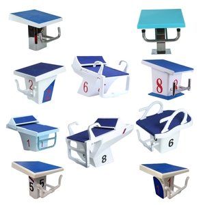 Bloques <span class=keywords><strong>de</strong></span> salida plegables antideslizantes estándar internacional para competiciones <span class=keywords><strong>de</strong></span> natación, uso en piscinas, portátiles, <span class=keywords><strong>de</strong></span> poliéster resistente - Product Image 1