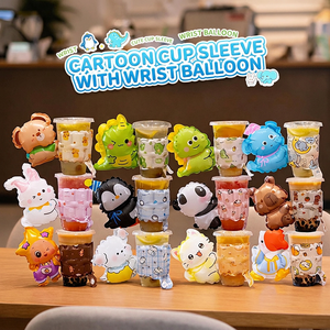 Manchons de tasses BLN avec ballons de poignet, populaires auprès des utilisateurs d'Internet, pour la prise de photos et la diffusion en café pour attirer les clients - Product Image 1