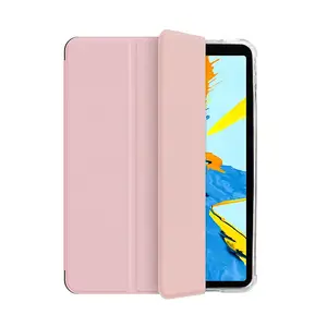 Tablet Case Protect Shell Trifold Tablet Cover Transparent TPU Leather 11 Inch for Ipad Tab Gen 2 Case Cover