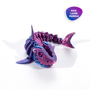 Juguete Antiestrés de Esqueleto de Tiburón Impreso en 3D, Modelo Articulado Flexible con Articulaciones Móviles, Decoración de Escritorio, Regalo Multicolor - Product Image 3