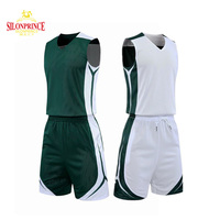 Ensemble de maillots de basket-ball réversibles à double couche Mesh Design India Number Basketball Uniformes