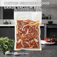 Rouleau de sacs sous vide en PE de qualité alimentaire avec gaufrage pour la cuisson sous vide, le micro-ondes, les aliments pour animaux, les collations, les sushis et le stockage des nouilles