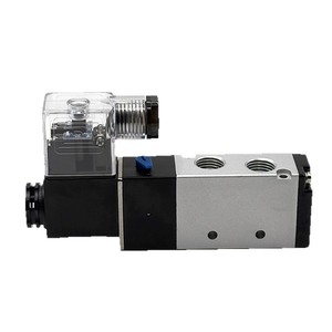 วาล์วโซลินอยด์ Chengwei 4V210 310 420 ขนาด 1/4 นิ้ว 2 ตำแหน่ง 5 ทาง AC220V DC24V วาล์วควบคุมทิศทางลม - Product Image 1