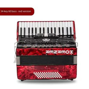 Accordéon numérique diatonique professionnel pour adultes HOERNER 60BS 34 touches, construction en bois et alliage, portable, Tianjin - Product Image 1