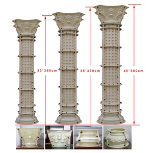 Moules de moulage haut de gamme pour piliers en <span class=keywords><strong>béton</strong></span>, colonnes romaines en ABS, poteaux décoratifs en plastique pour la construction de maisons, formes de construction préfabriquées en ciment - Product Image 3
