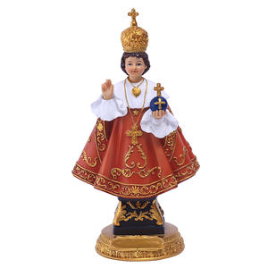 8 pouces Catholique Infant Jésus de <span class=keywords><strong>Prague</strong></span> Statue Résine Jésus Sculpture Décoration Infantile Jésus de <span class=keywords><strong>Prague</strong></span> Figurine Cadeau Religieux - Product Image 1