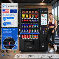 Distributeurs automatiques de collations intelligentes personnalisés RUNYANG pour les articles de vente au détail, distributeur automatique de boissons pour aliments et boissons
