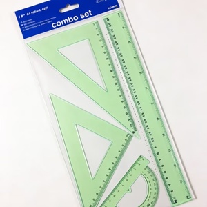Juego de Papelería Estándar de 4 Piezas al por Mayor para Estudiantes, Regalo Promocional Único, Juego de Reglas para Material Escolar - Product Image 3
