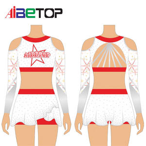 Uniformes de Animadoras al por Mayor, Uniformes de Baile de Animadoras Sublimados, Uniformes de Animadoras Personalizados con Pedrería para Niños - Product Image 2