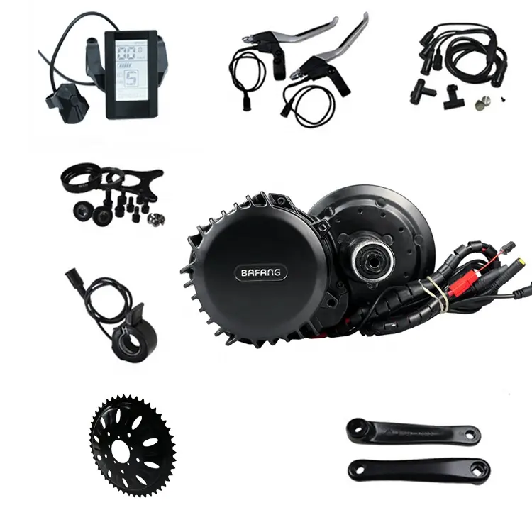 Joyebikes kit de conversão ebike, alta qualidade, 48v, 1000w, bafang, 1000w, unidade intermediária, motor