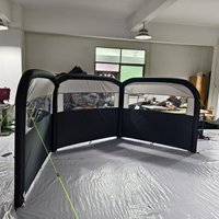 Auvent de voiture gonflable coupe-vent pour camping extérieur, en tissu Oxford, monocouche, trois saisons
