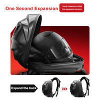 Productos promocionales App Programación Bluetooth Control Hardshell Motocicleta Mochila impermeable con ojos Pantalla LED para la venta