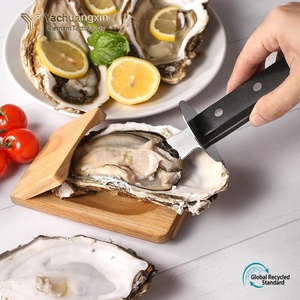 Cuchillo para ostras de acero inoxidable con estuche de madera, herramienta de cocina para acampar, para abrir conchas, uso para adultos - Product Image 4