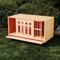 Cage d'élevage de pigeons en bois, maison d'oiseaux en bois commerciale, cage d'élevage de pigeons pliable écologique