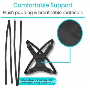 OLF Elder Patient Wheelchair Safety Fastening Belt Adjustable Non-Slip Restraints Fixing Straps Chest Restraint Wheelchair - Product Image 3