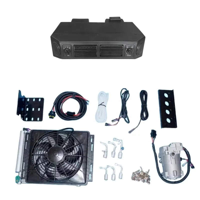 Elektro 24 V 12 V Universal-Klimaanlage unter dem Armaturenbrett ac-Kit 12 Volt Klimaanlage für Auto