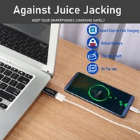 Cable USB-A a USB-C 3.0 de Alta Calidad con Bloqueador de Datos, Recargable Rápido, para Computadora, con Salida de 50V-5A y 24 Meses de Garantía
