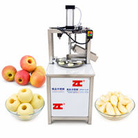 Machine automatique à retirer le cœur et à couper les pommes en acier inoxydable pour la transformation des fruits
