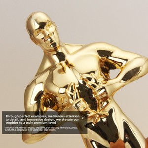 JIATAO - Vente en gros d'usine - Trophées en plastique personnalisables, petites statuettes dorées en forme d'ailes d'ange, modèle pour technique de moulage - Product Image 4